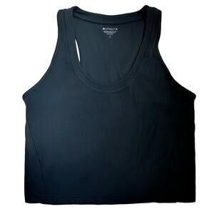 Athleta|Crop Top|Racerback‎ Tank|Black|SZ L